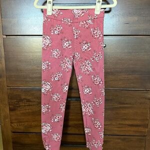 Janie and Jack Floral Button Cuff Ponte Pant Size 6